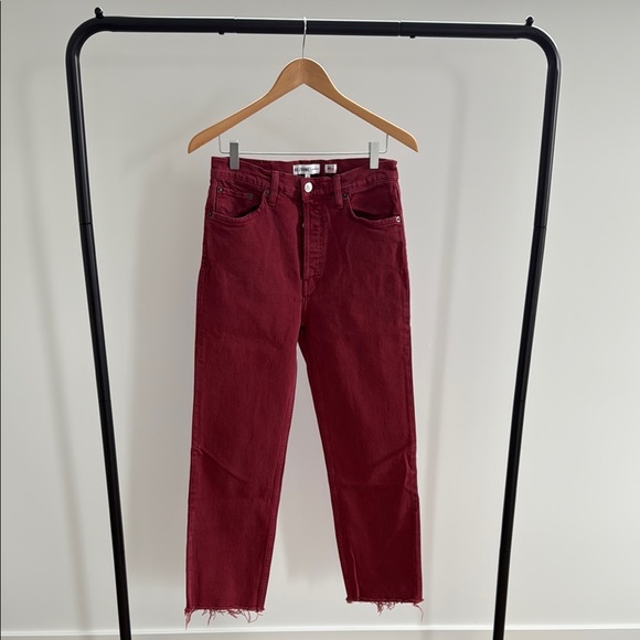 RE/DONE Women's Burgundy Jeans - Picture 1 of 11